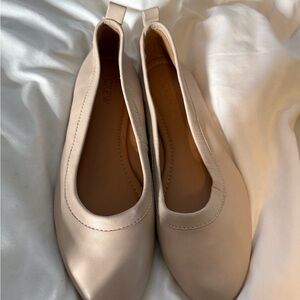 J. Crew Cream Flats Minimalist Design